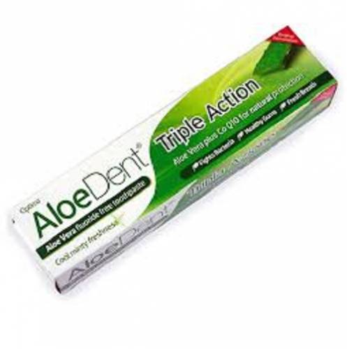 ALOE DENT Triple Action Toothpaste  Fluoride Free 